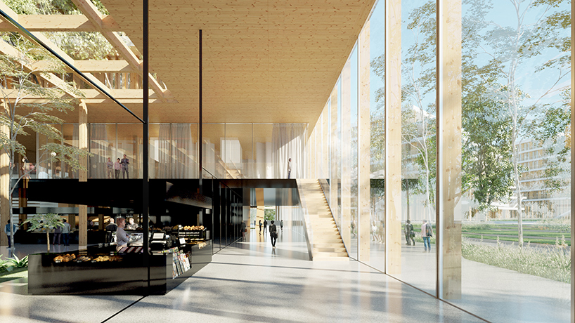 laisne roussel nanterre arboretum wooden office campus paris 