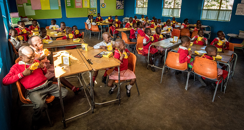 little sun + santa shoebox project bring solar light to students in rural south africa designboom