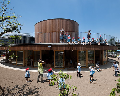 tezuka architects' circular building is both a kindergarten and chapel