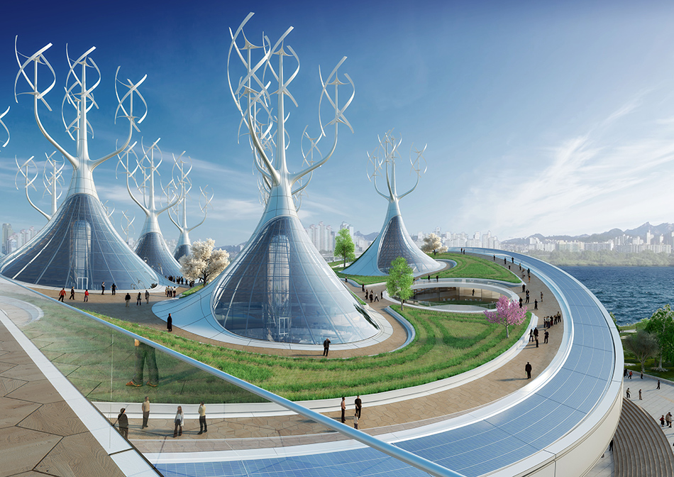 vincent callebaut conceives floating ferry terminal shaped vincent callebaut conceives floating ferry terminal shaped