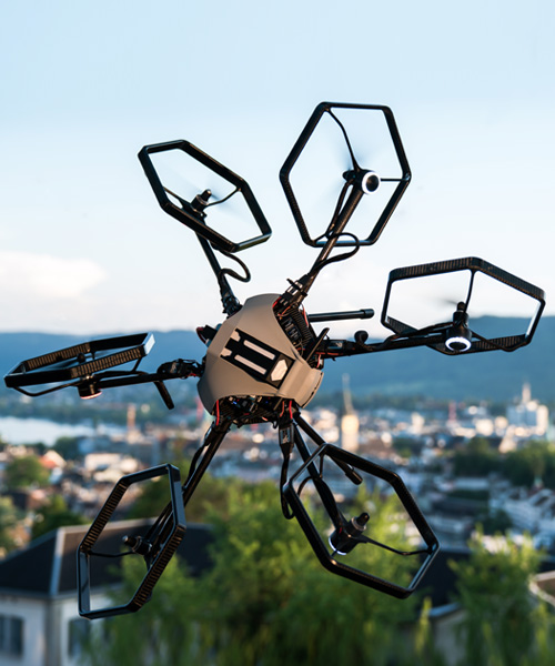 the voliro hexacopter drone uses six rotors to perform tricky maneuvers