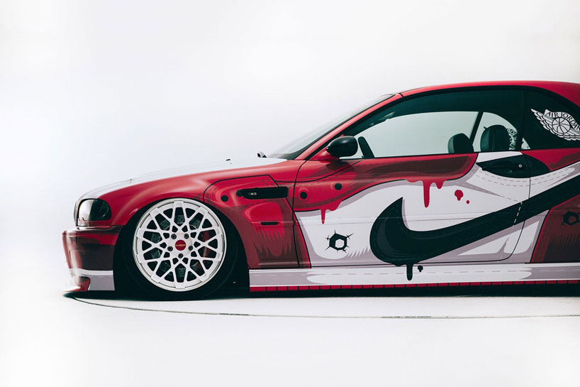 400ML + iACRO create a NIKE jordan-inspired BMW M3