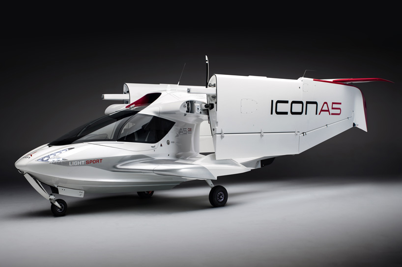ICON A5 is an amphibious personal aircraft with folding wings