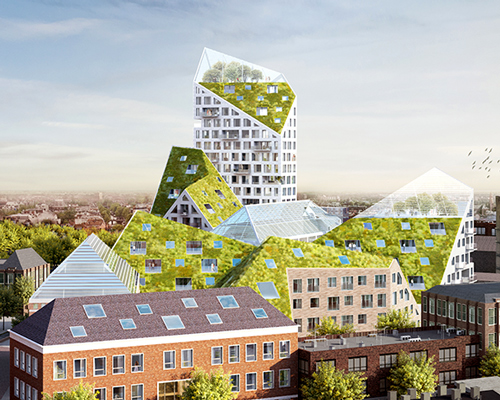 MVRDV to bring eco-residences with jagged silhouettes to eindhoven