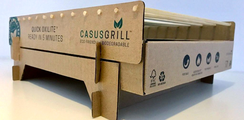 casusgrill sustainable disposable grill designboom