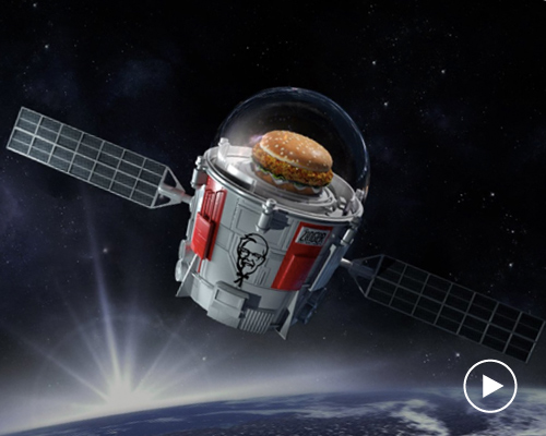 KFC chicken sandwich launched into the stratosphere with world view's stratollite system