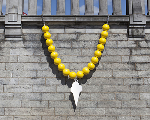 liesbet bussche's urban jewellery series takes over the city of namur in belgium