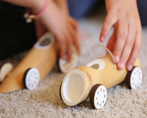 made of bamboo launches hand crafted toy cars using eco-friendly materials