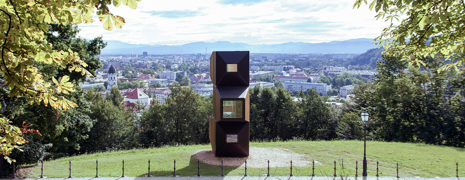 OFIS architects' compact living unit is adaptable to various climate conditions and terrains
