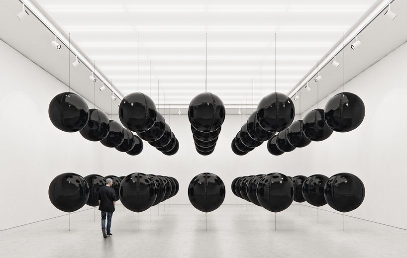 tadao cern black balloon installation designboom 03