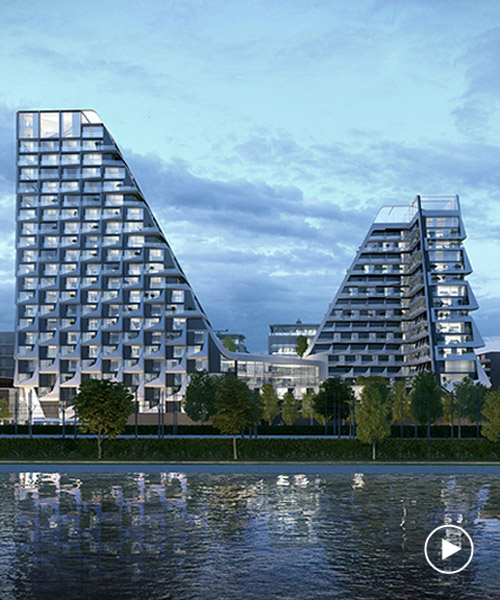 peter pichler's looping towers will act as a residential hub with public facilities