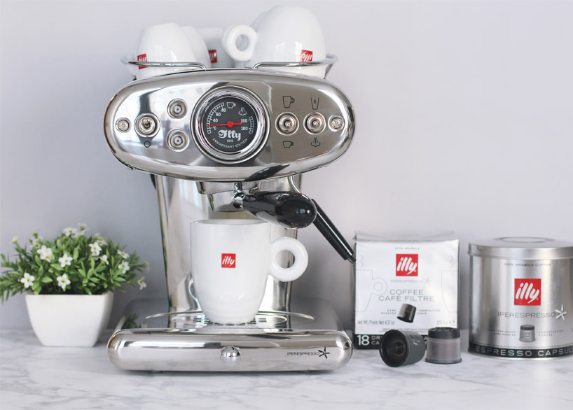 luca trazzi updates illy X1 espresso machine for anniversary edition