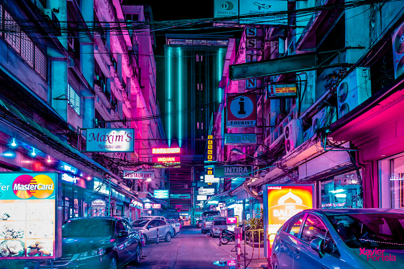 xavier portela travels to bangkok, illuminating the city's bustling
