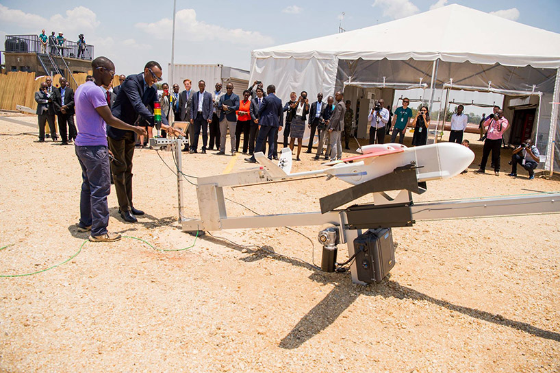 blood delivery drone zipline designboom