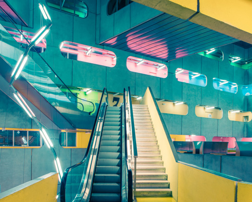 franck bohbot snaps saturated spaces at the colorful 'jussieu campus' in paris