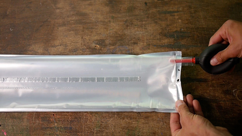 ingo maurer inflatable lamp blow me up video