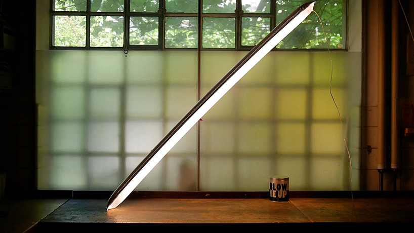 ingo maurer inflatable lamp blow me up video