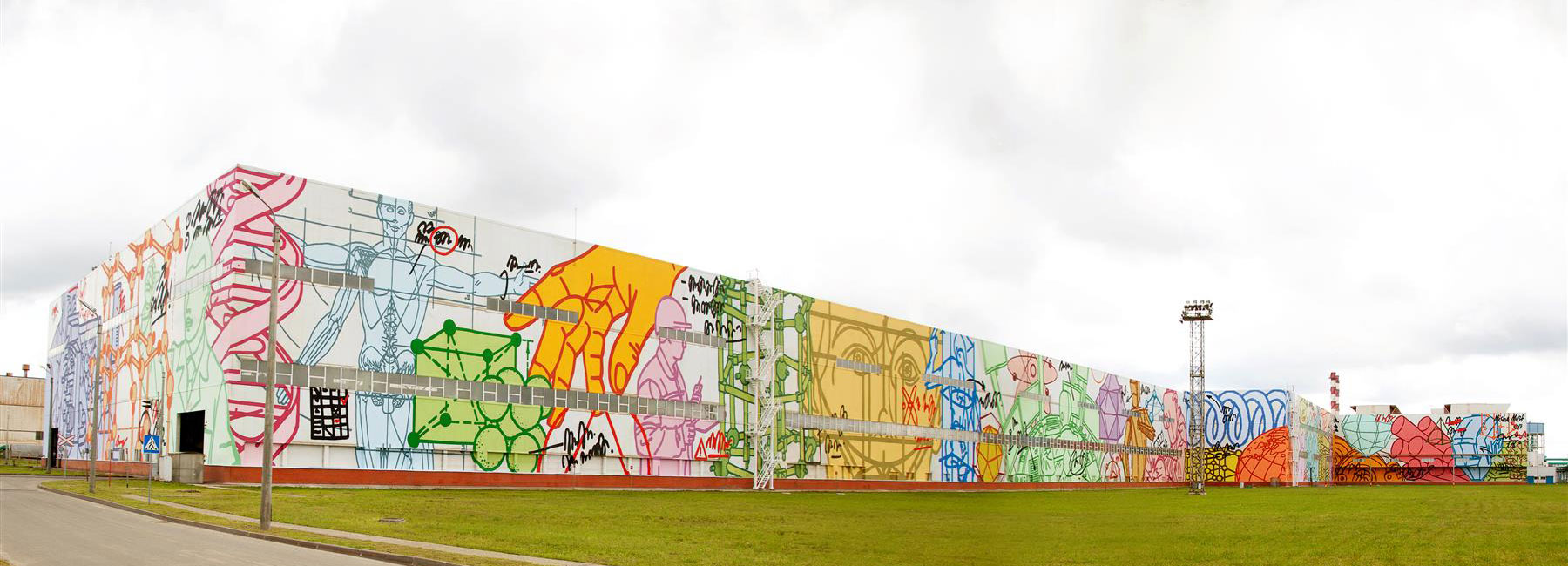misha most's 10,800 sqm artpiece in russia dubbed the largest mural in the world