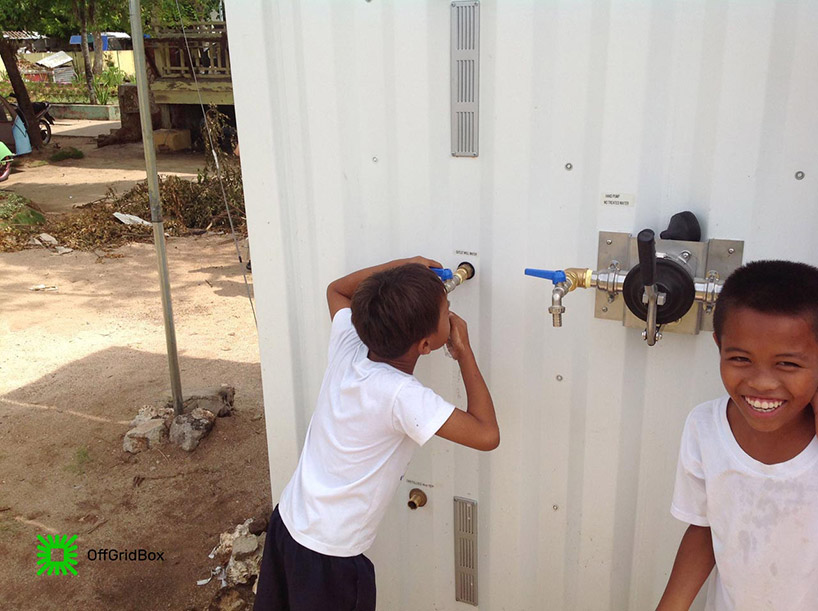 off grid box brings clean water and power to all designboom