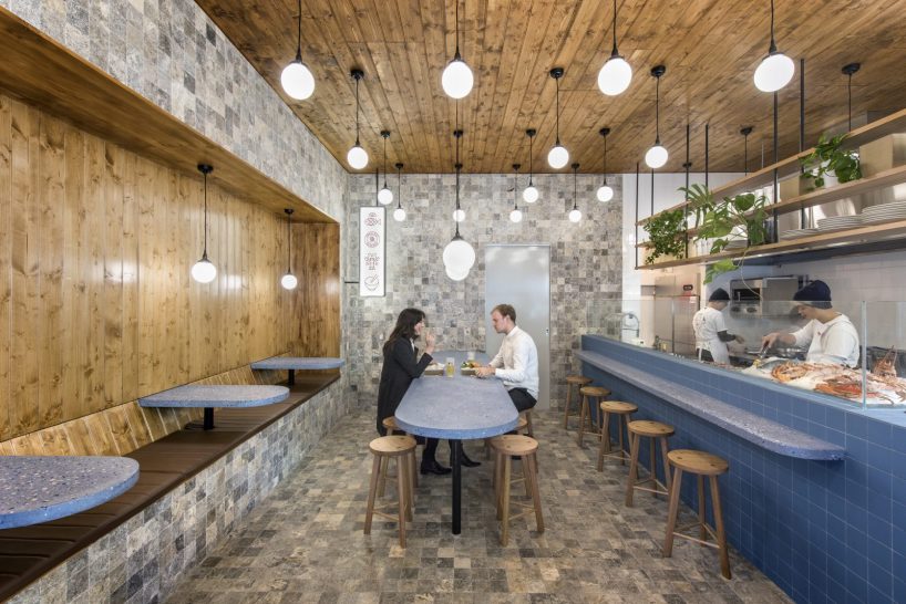 Sans arc studio designs an off-beat fish and chip bar with 