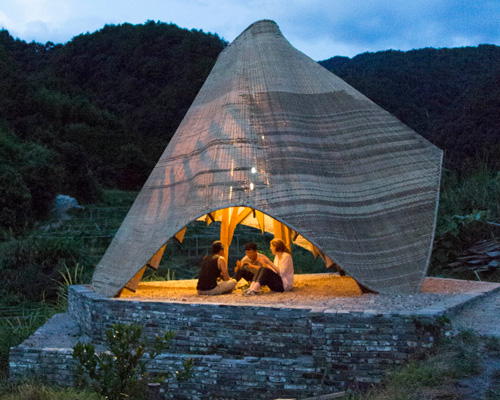 donn holohan's 'sun room' experiments with bamboo weaving at an architectural scale