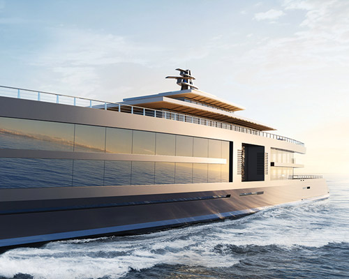 sinot eliminates boundaries between man and ocean with its 120 meter-long 'nature' yacht