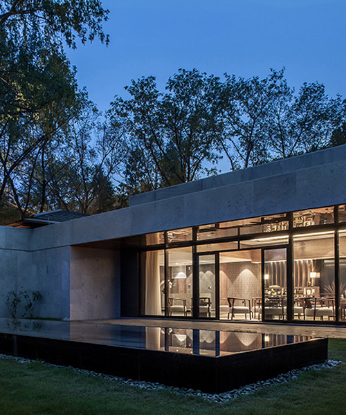 Cl3 S Tea House In China Uses Wood Bamboo And Marble To