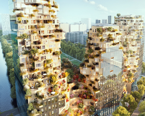 MVRDV breaks ground on 'valley', a tree-filled mixed-use complex in amsterdam