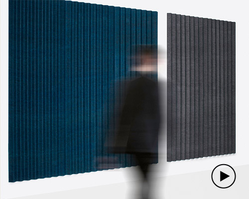 de vorm's PET felt acoustic panel is a ready to use auditory and aesthetic solution