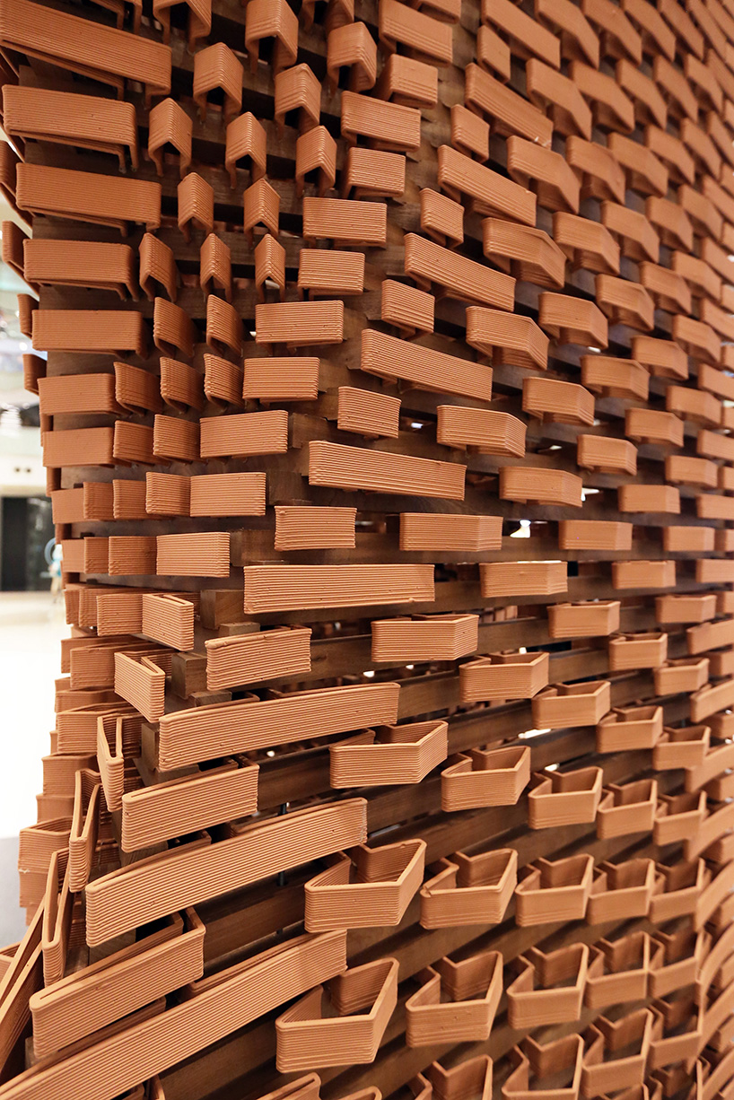 'ceramic constellation pavilion' utilizes 3D printed