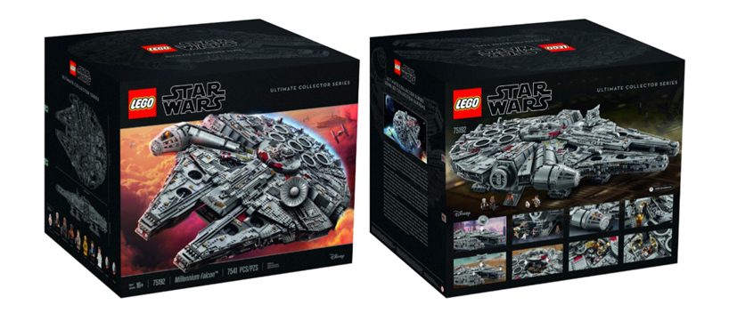 Star Wars example #16: the 7,541-piece millennium falcon star wars kit is LEGO’s biggest yet