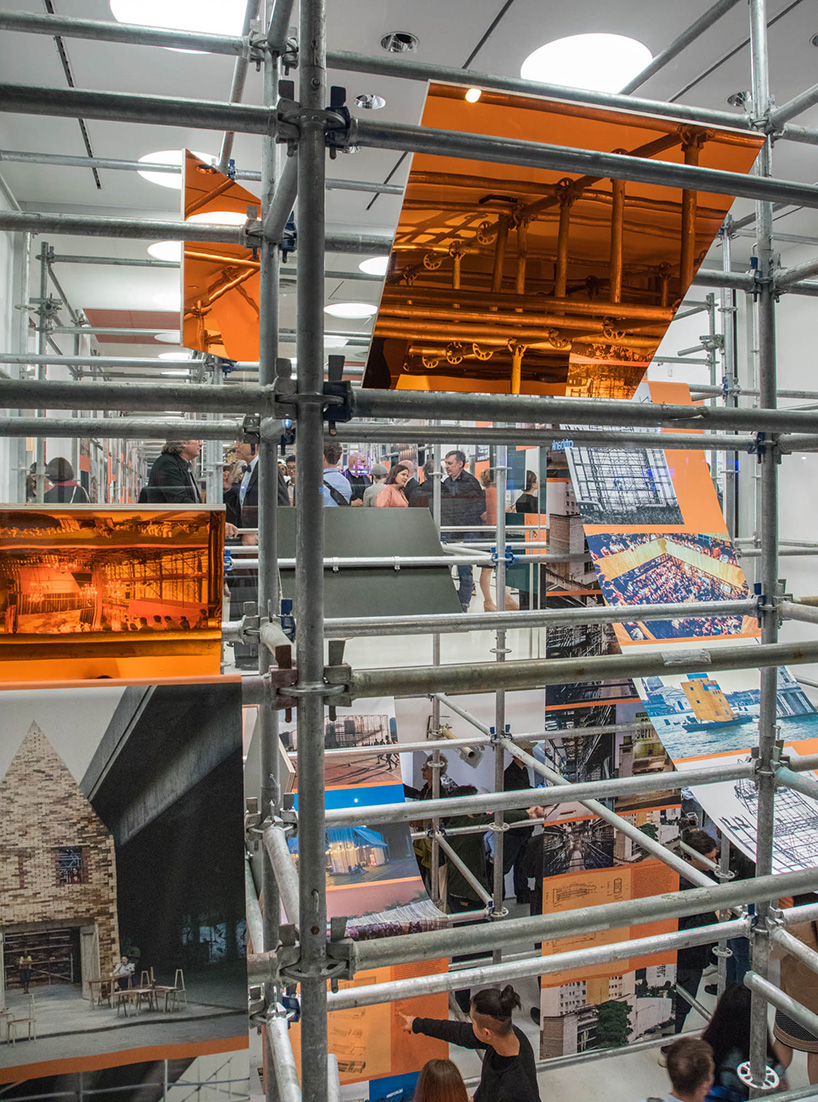 OMA scaffolding exhibition