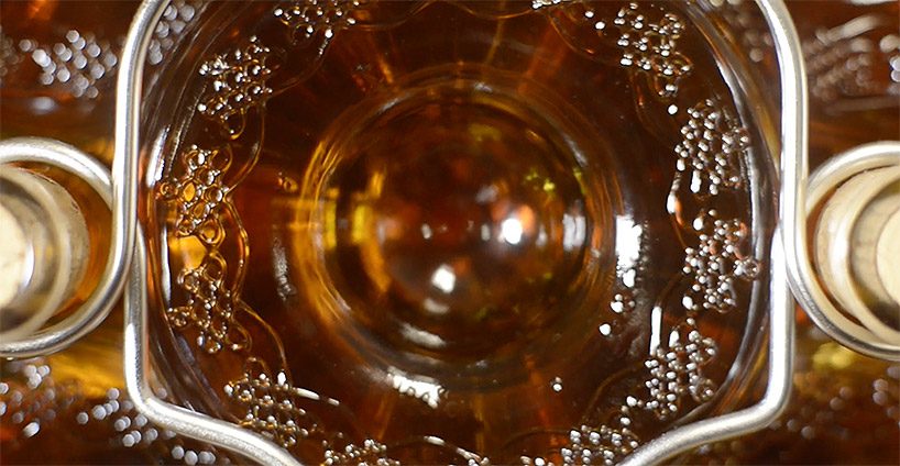 alessi leonardo da vinci wine bottle signora eugenia e il passero solitario designboom