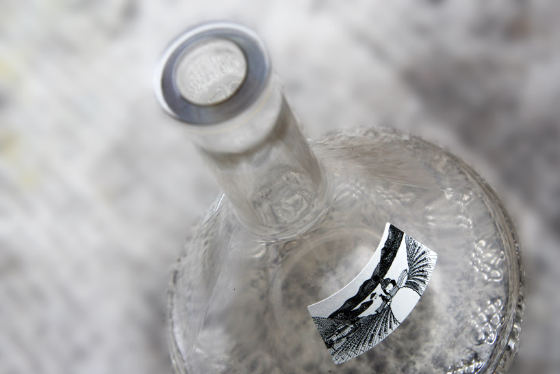 alessi leonardo da vinci wine bottle signora eugenia e il passero solitario designboom