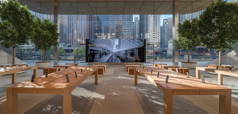 macbook-roofed apple store opens on chicago's riverfront - 5