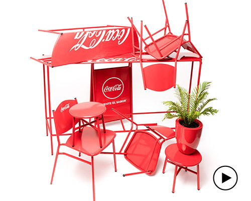 jorge diego etienne designs coca cola furniture for 670 restaurants in mexico