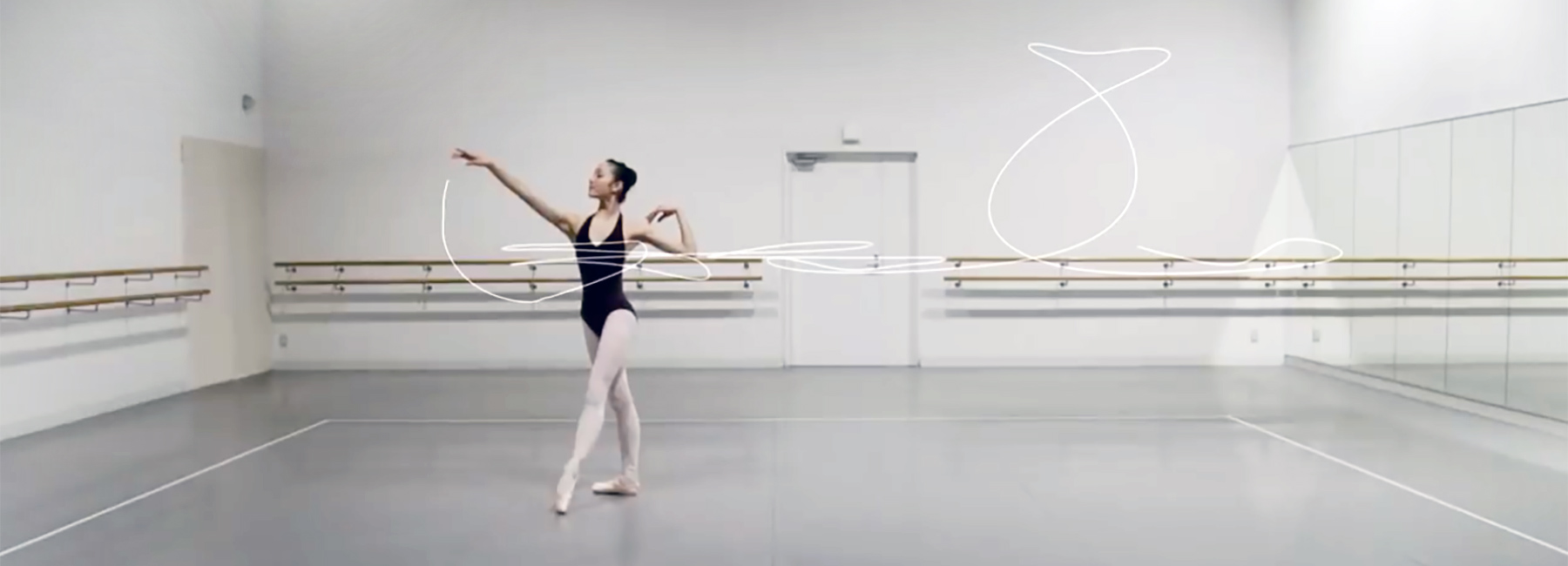 Ballerinas Movements Mesmerizingly Traced By