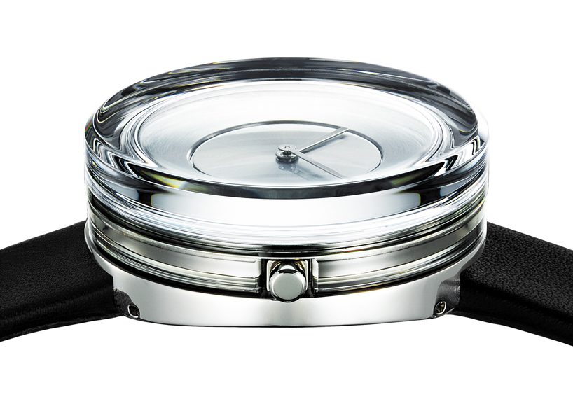 tokujin yoshioka's glass watch is the latest in issey miyake watch
