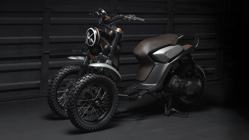 the yamaha 03GEN-X is a three-wheeled off-road scooter concept