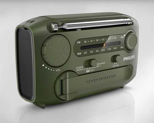 philips comes to the rescue with portable survival-kit radio