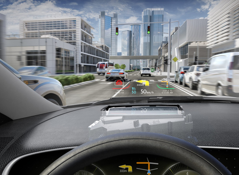 continental's head-up display shows all relevant information in the ...