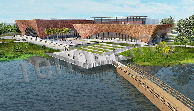 aerial view from lake mendsen