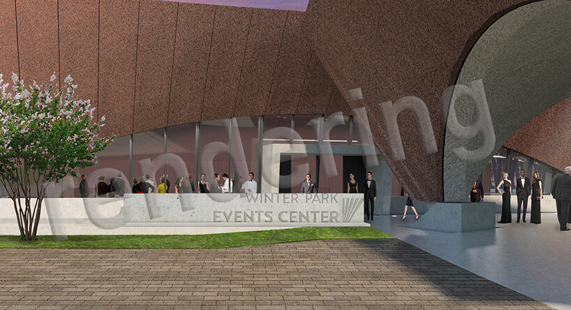 events center front entrance