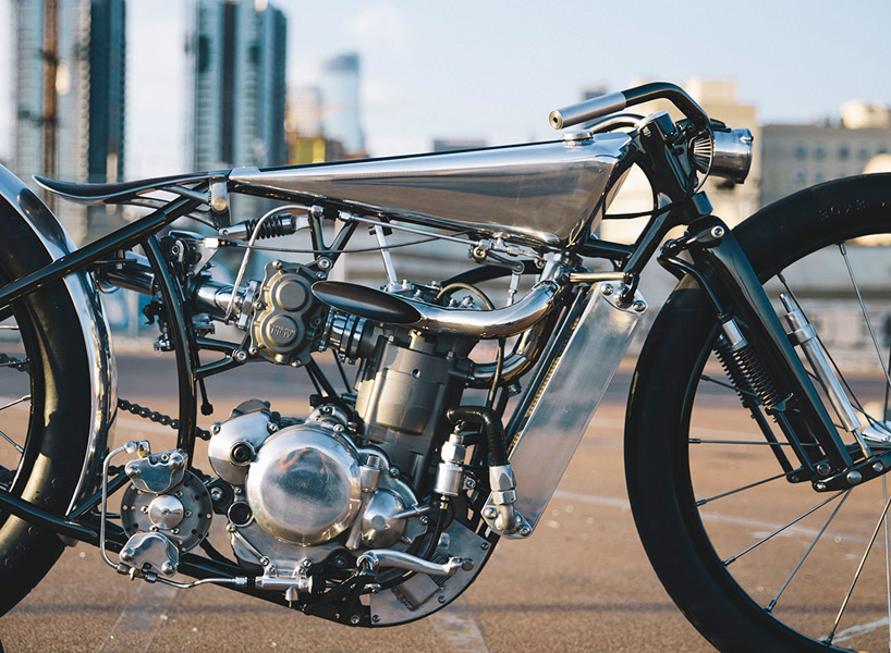 hazan motorworks' supercharged KTM motorcycle boasts exceptional metalwork