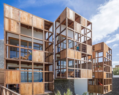 ramos castellano architects completes hotel in cabo verde with gridded timber façades