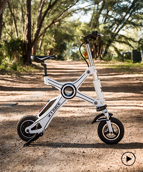 the X1 explorer is a featurefull ebike that folds in a second