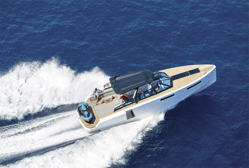 stylish EVO 43 HT yacht expands with transformable 25 sqm beach deck - 9