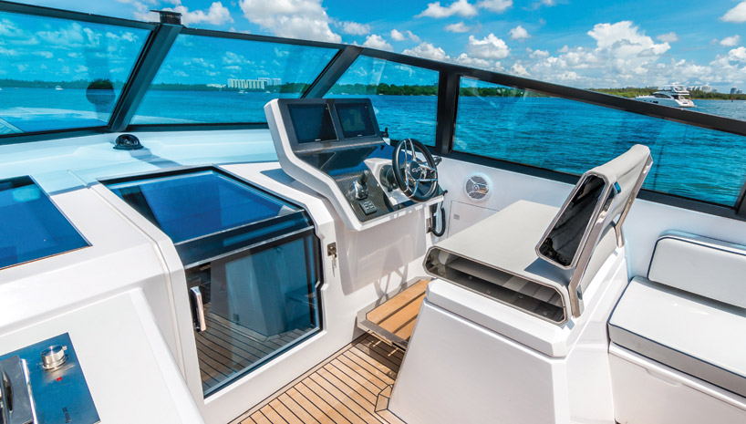 stylish EVO 43 HT yacht expands with transformable 25 sqm beach deck - 6