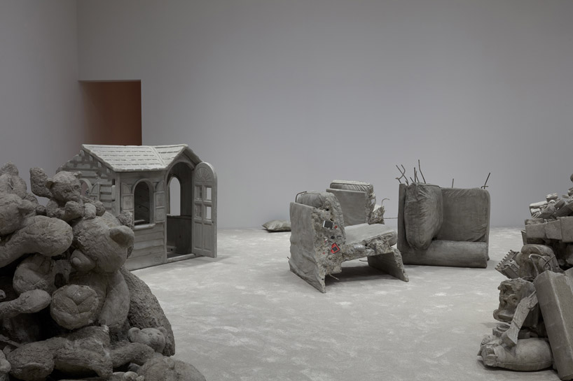 josh kline civil war modern art gallery london concrete wendy house