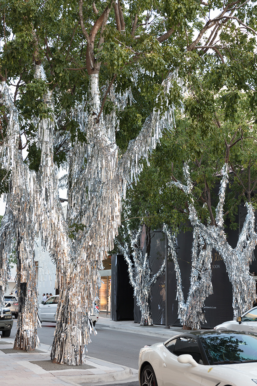 miami design district tinsel trees
